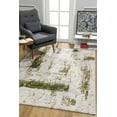 thumbnail image 1 of 4â€™ x 6â€™ Green and Ivory Distressed Area Rug, 1 of 7