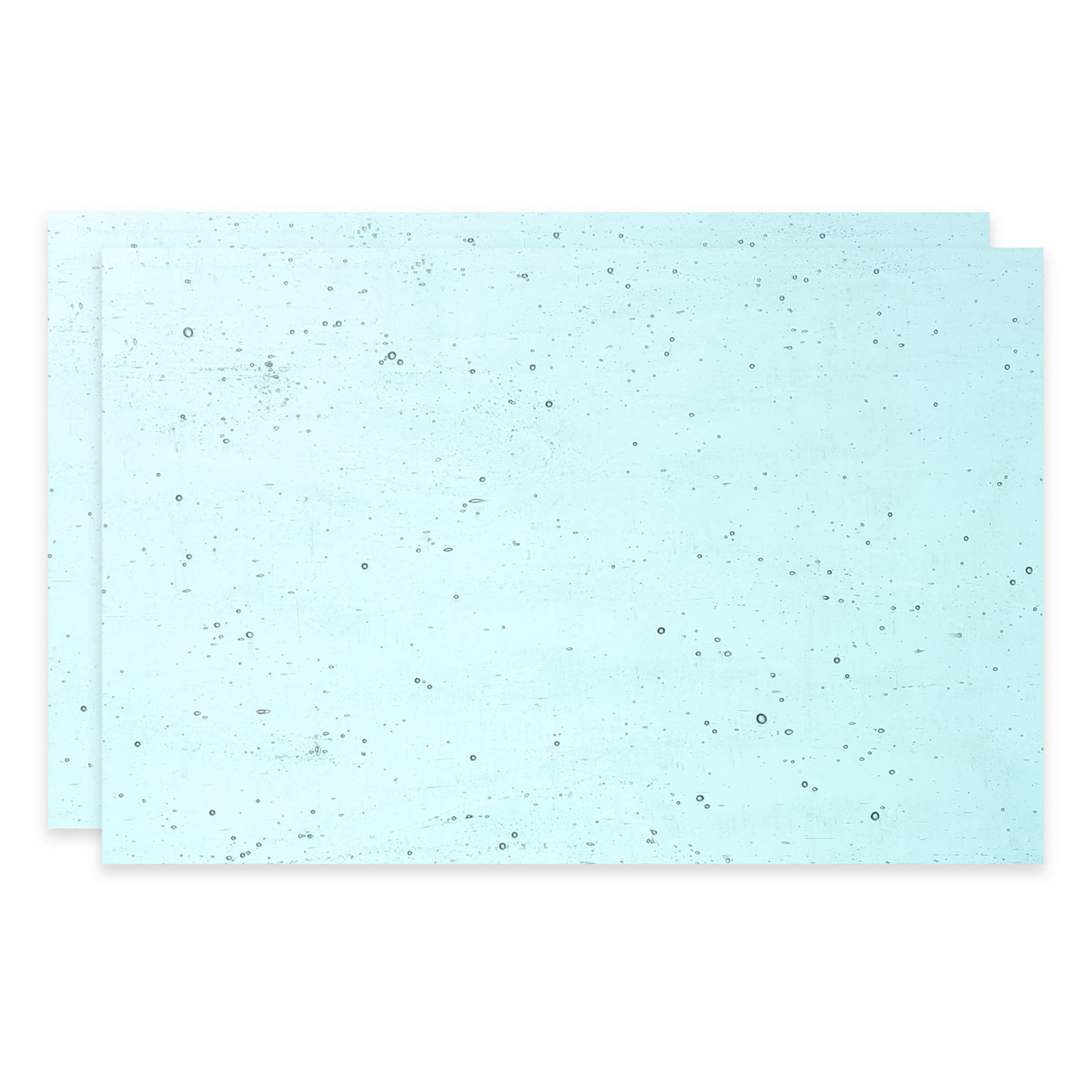 4 x 6 Inch Transparent Stained Glass Sheets, 2 Sheets Mosaic Glass Variety Pack Tiles for Art Supplies Crafts Projects, Lake Blue
