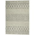 thumbnail image 1 of 4â€™ x 6â€™ Ivory and Gray Geometric Area Rug, 1 of 6