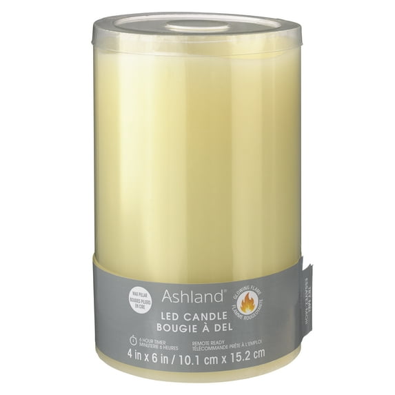 4" x 6" LED Flame Pillar Candle by Ashland
