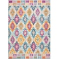 thumbnail image 1 of 4â€™ x 6â€™ Multicolor Ogee Pattern Area Rug, 1 of 5