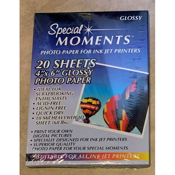 4" x 6" Photo Paper Matte 20 Sheets /pack NEW Factory Sealed Acid Free
