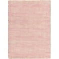 thumbnail image 1 of 4' x 6' Pink Solid Hand Knotted Rectangular Wool Area Throw Rug, 1 of 8