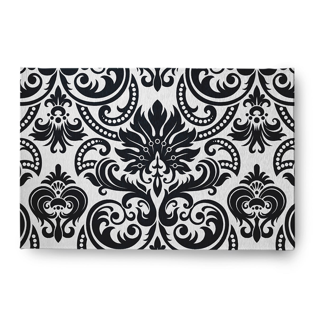 4' x 6' Simply Daisy Alexys French Country Chenille Area Rug, Black
