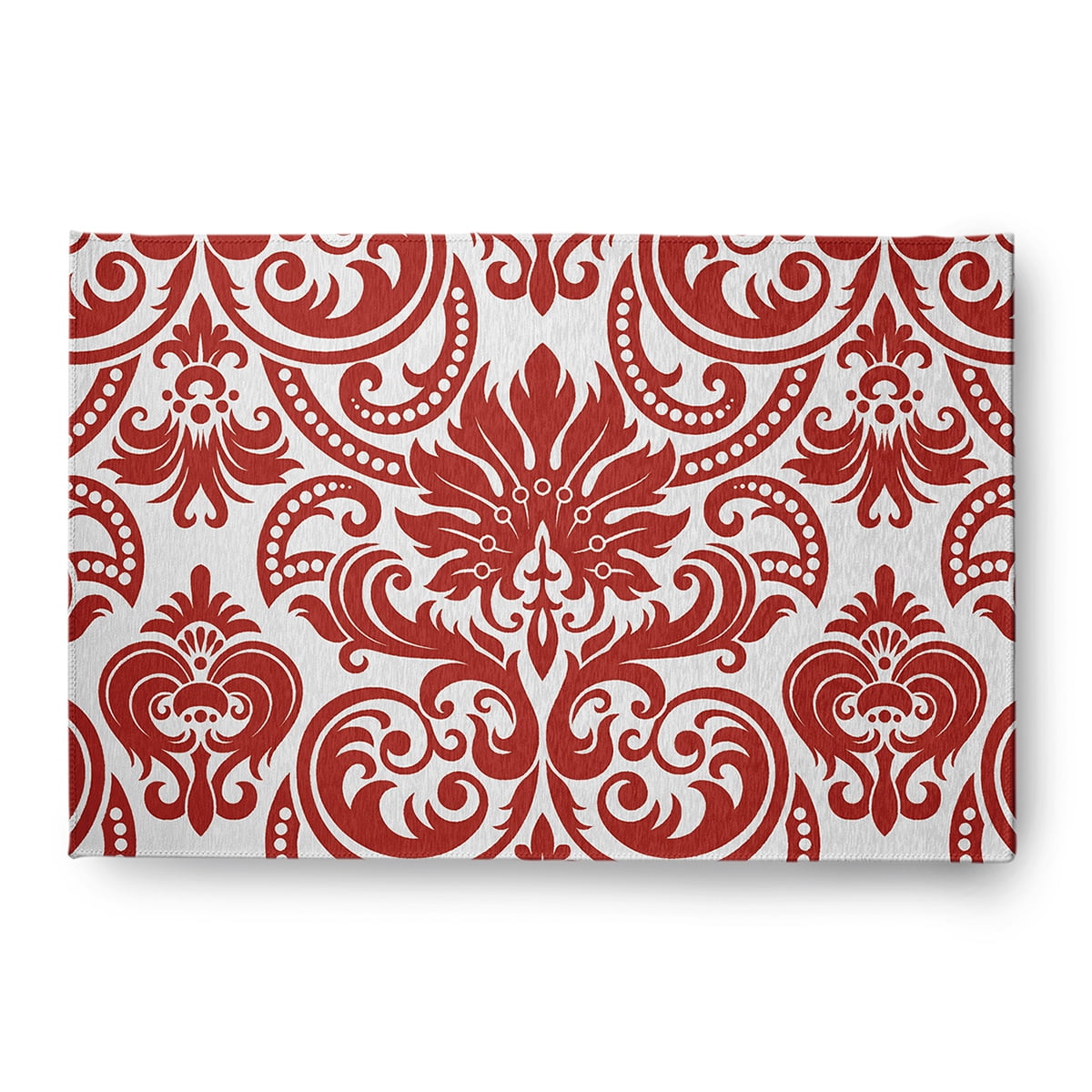 4' x 6' Simply Daisy Alexys French Country Chenille Area Rug, Orange-Red