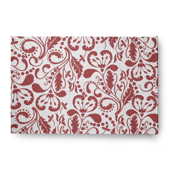 4' x 6' Simply Daisy Aurora French Country Chenille Area Rug, Coral