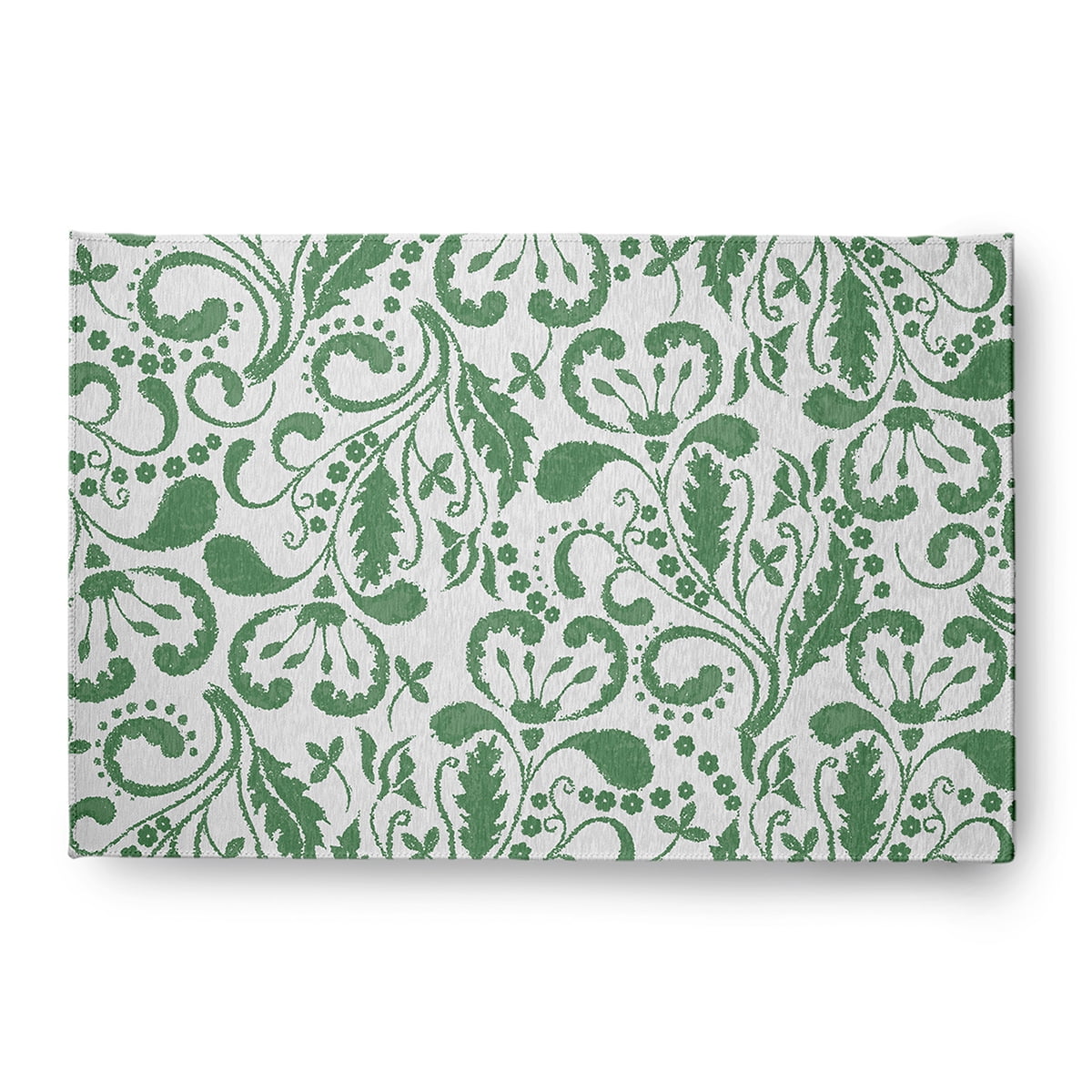 4' x 6' Simply Daisy Aurora French Country Chenille Area Rug, Green