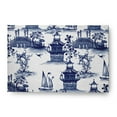 thumbnail image 1 of 4' x 6' Simply Daisy China Old Oriental Chenille Area Rug, Porcelain Blue, 1 of 5