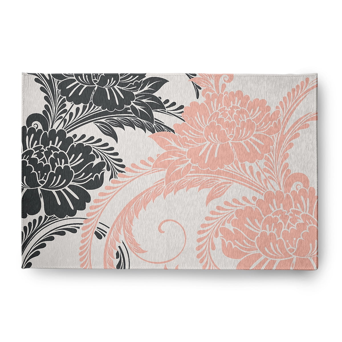 4' x 6' Simply Daisy Flower Flourish French Country Chenille Area Rug ...