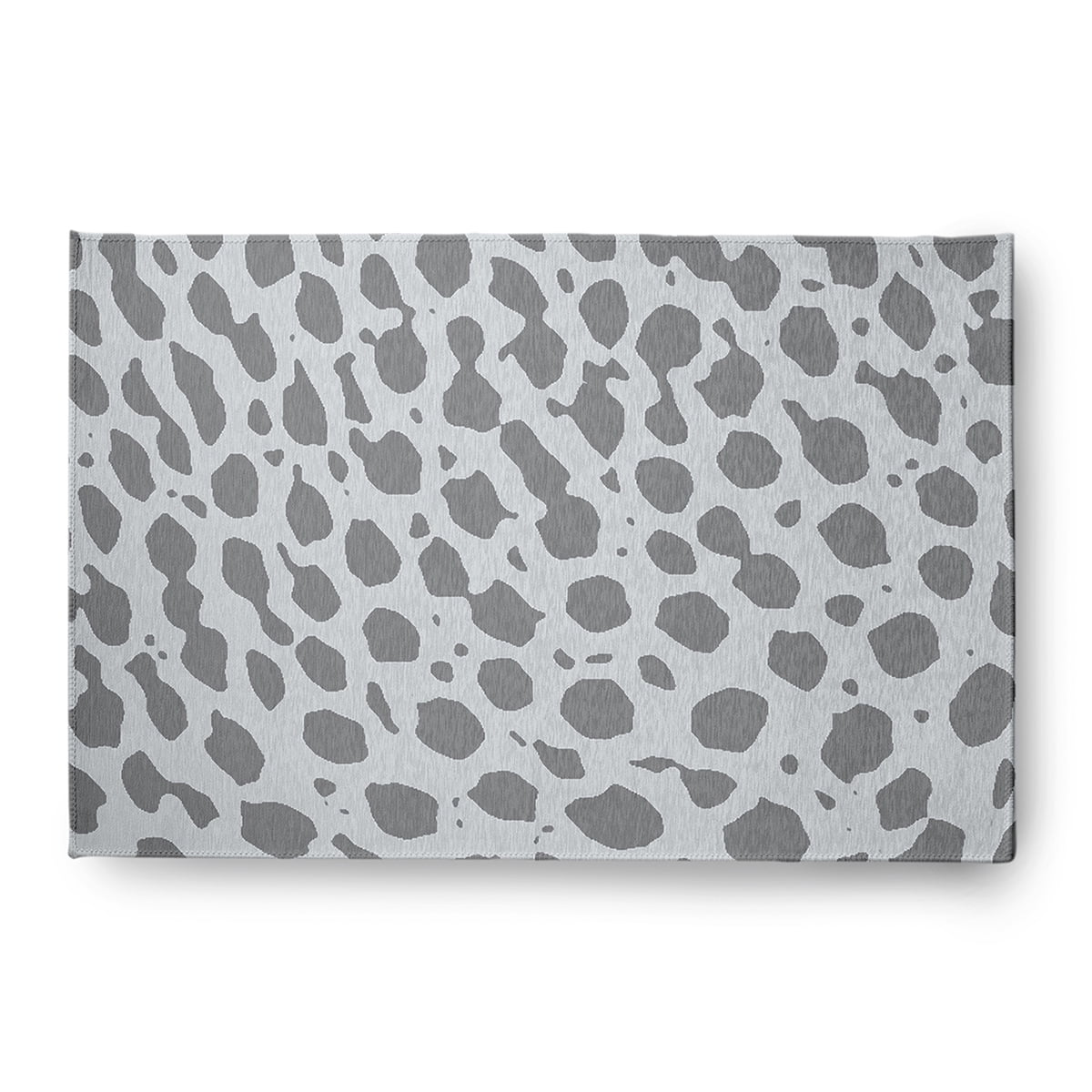 4' x 6' Simply Daisy Leopard Pattern Modern & Contemporary Chenille Area Rug, Dark Grey