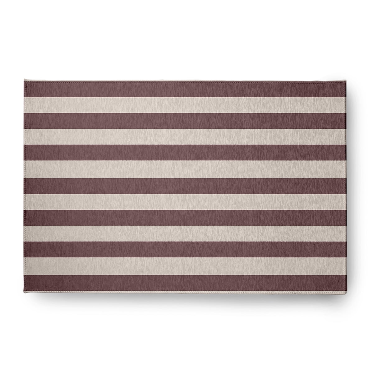 4' x 6' Simply Daisy Stripes Americana Chenille Area Rug, Red