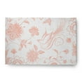 thumbnail image 1 of 4' x 6' Simply Daisy Traditional Bird Floral French Country Chenille Area Rug, Blush, 1 of 4
