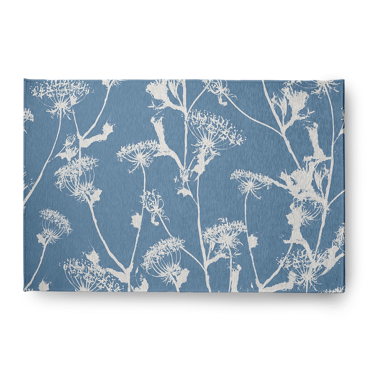 4' x 6' Simply Daisy Windy Blossom Modern & Contemporary Chenille Area Rug, Blue