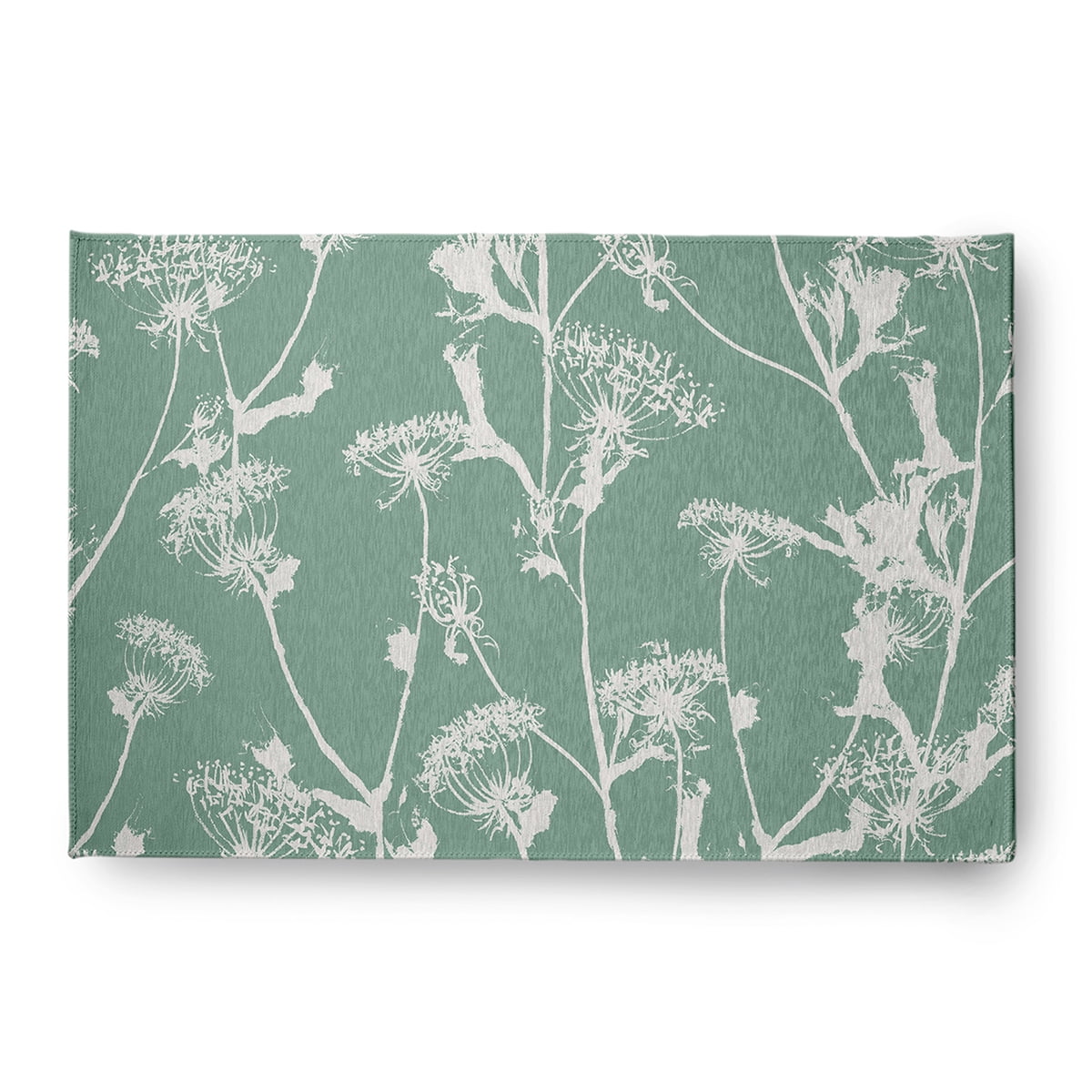 4' x 6' Simply Daisy Windy Blossom Modern & Contemporary Chenille Area Rug, Green
