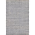 thumbnail image 1 of 4' x 6' Solid Gray Rectangular Wool Area Throw Rug, 1 of 6