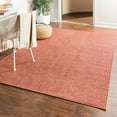 thumbnail image 1 of Unique Loom Everyday Solid Collection Area Rug - Mono (4' x 6' Rectangle Rust Red), 1 of 7