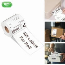 4" x 6" Thermal Shipping Labels, 350 Labels, Blank Self-Adhesive for Zebra ZP-450, ZP-500, ZP-505, 2844 Printers, for Mailing & Address