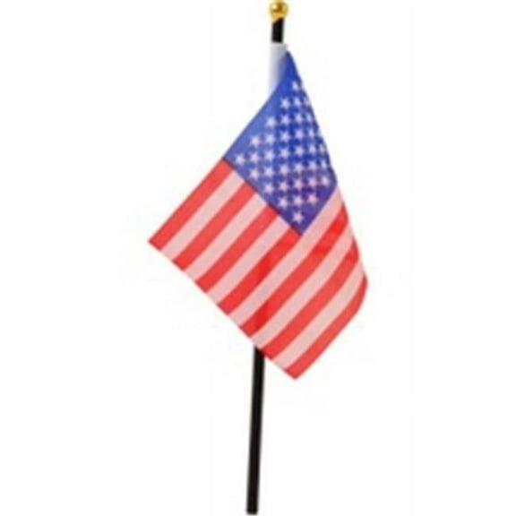 4 x 6 USA Flags Cloth, Poly Cotton