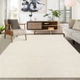 thumbnail image 1 of 4' x 6' Washable Area Rugs, Distressed Modern Abstract Office Carpet Low Pile Rug Non Slip Farmhouse Floor Cover, for Living Room Bedroom, Beige, 1 of 7
