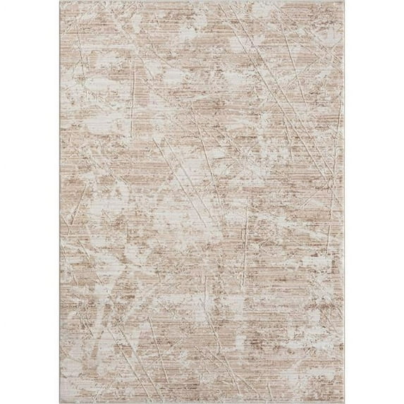 4 x 6 ft. Beige Abstract Rectangle Area Rug - Beige - 4 x 6 ft.