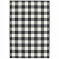 thumbnail image 1 of 4 x 6 ft. Black & Ivory Gingham Indoor & Outdoor Area Rug, 1 of 1