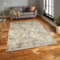 thumbnail image 1 of 4 x 6 ft. Charisma Muted Ivory & Gray Distressed Abstract Rectangle Area Rug, 1 of 1