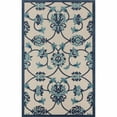 thumbnail image 1 of 4 x 6 ft. Floral Non Skid Indoor Outdoor Area Rug, Blue, 1 of 1