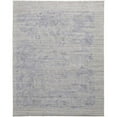 thumbnail image 1 of 4 x 6 ft. Gray & Blue Abstract Hand Woven Distressed Rectangle Area Rug, 1 of 1