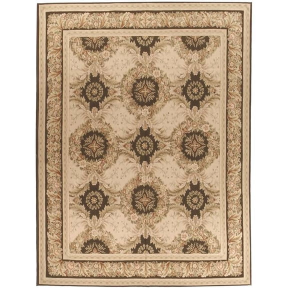 4 x 6 ft. Gueret Flat Woven Area Rug - Pink & Brown