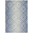 thumbnail image 1 of 4 x 6 ft. Ivory & Blue Lattice Area Rug, 1 of 1