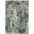 thumbnail image 1 of 4 x 6 ft. Ivory Grey Charcoal Blue & Navy Abstract Power Loomed Stain Resistant Area Rug, 1 of 1