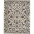 thumbnail image 1 of 4 x 6 ft. Ivory Taupe & Blue Wool Floral Hand Tufted Handmade Stain Resistant Rectangle Area Rug - Ivory Taupe and Blue - 4 x 6 ft., 1 of 1