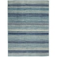 thumbnail image 1 of 4 x 6 ft. Navy Blue Ornate Stripes Area Rug, 1 of 1