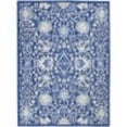 thumbnail image 1 of 4 x 6 ft. Navy & Ivory Intricate Floral Area Rug, 1 of 1
