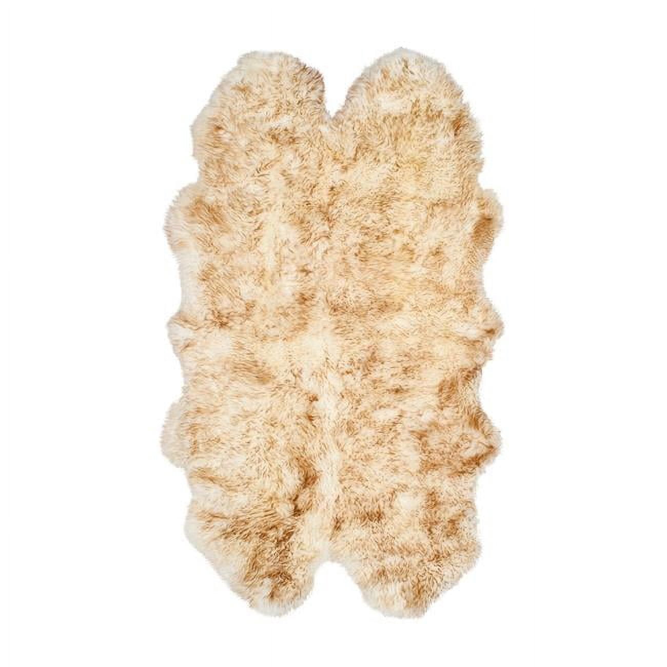 4 x 6 ft. New Zealand Quattro Sheepskin Rug - Gradient Chocolate ...