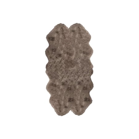 4 x 6 ft. New Zealand Quattro Sheepskin Rug - Taupe