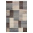 thumbnail image 1 of 4 x 6 ft. Patchwork Power Loom Stain Resistant Rectangle Area Rug - Grey, 1 of 1