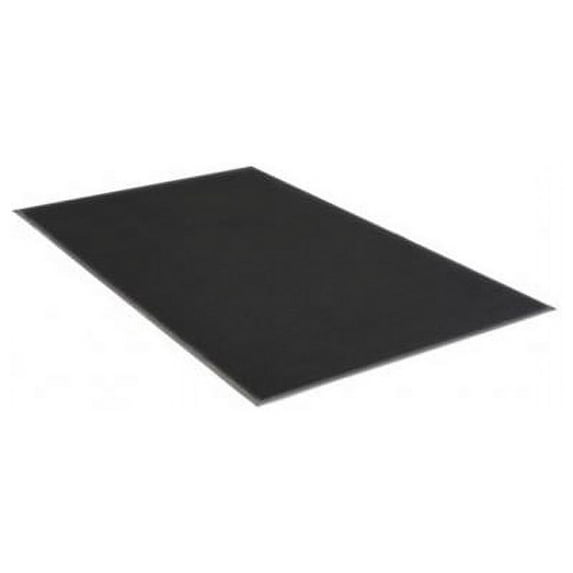 4 x 6 ft. Plush Tuff Olefin Solids Mat, Black
