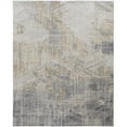 thumbnail image 1 of 4 x 6 ft. Tan Ivory & Gray Abstract Power Loom Distressed Rectangle Area Rug - Tan Ivory and Gray - 4 x 6 ft., 1 of 1