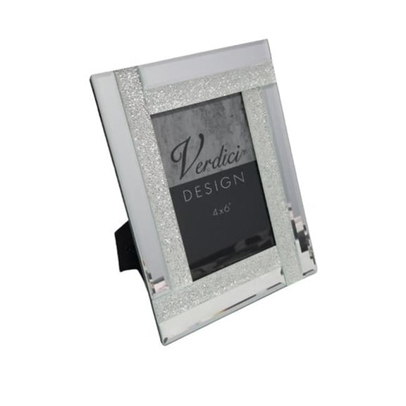4 x 6 in. Mirrored Photo Frame, Silver