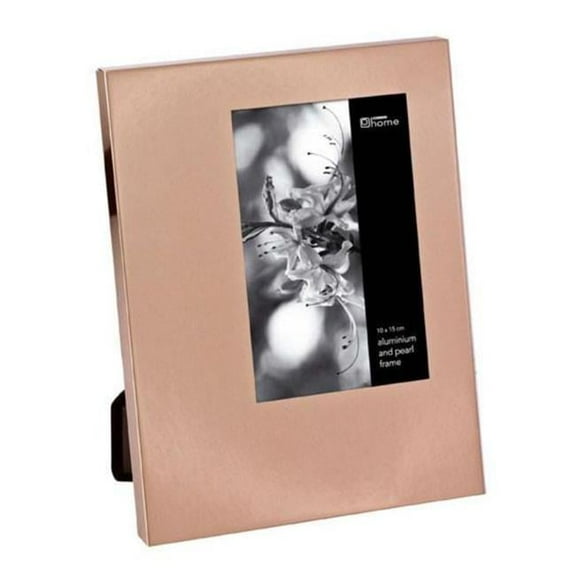 4 x 6 in. Photo Frame Off Center Wide Border, Aluminum & Copper Finish