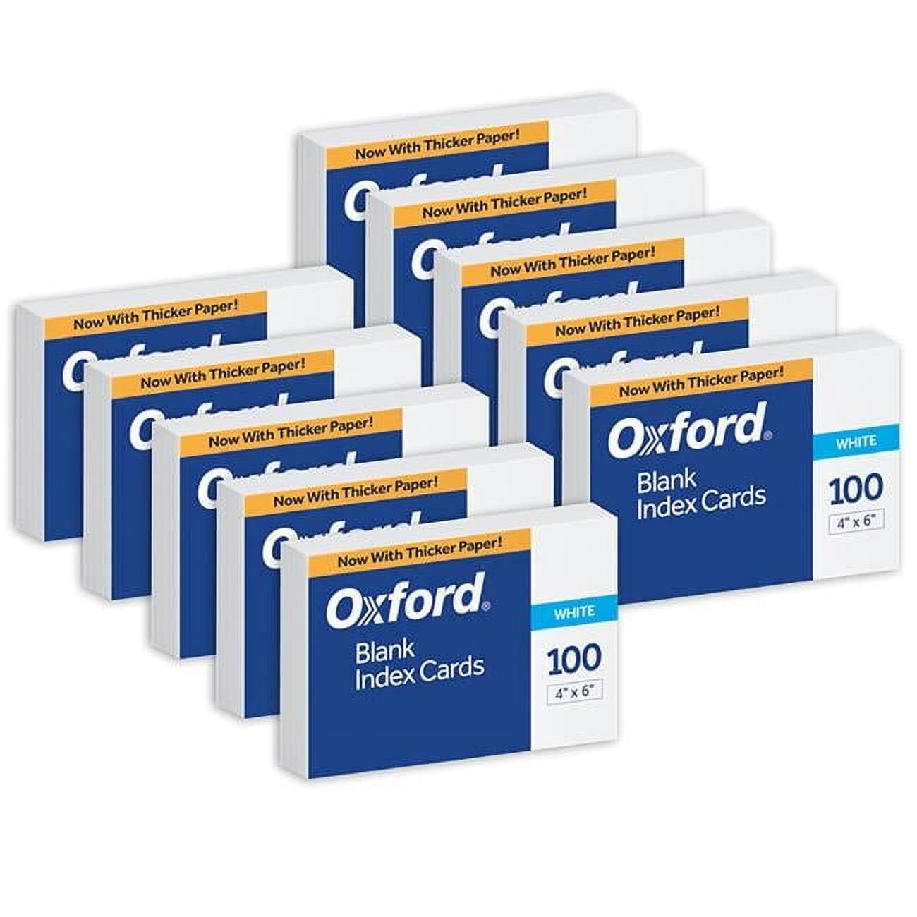 4 x 6 in. White Blank Index Card - Pack of 10