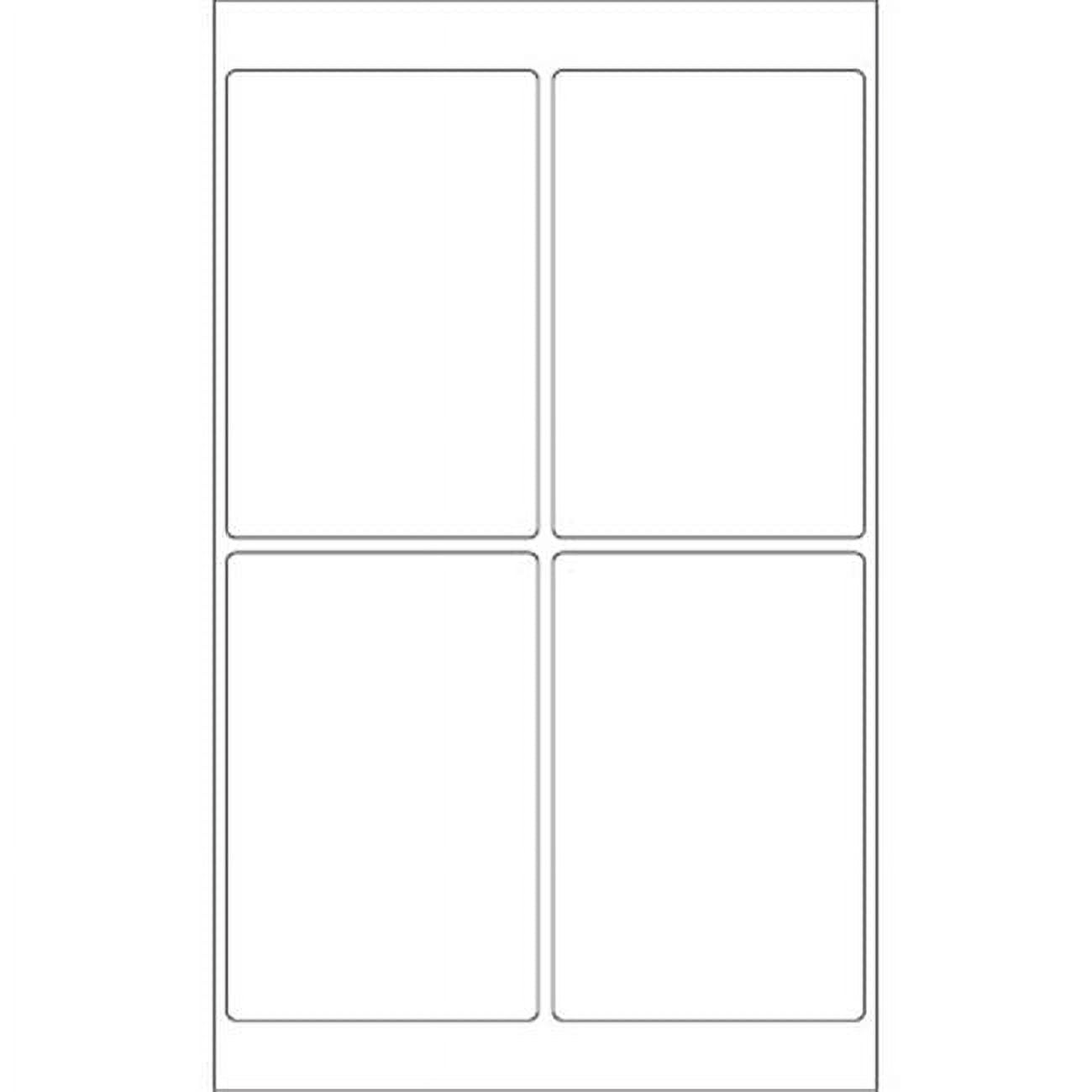 4 x 6 in. White Rectangle Laser Labels - Pack of 400 - Walmart.com