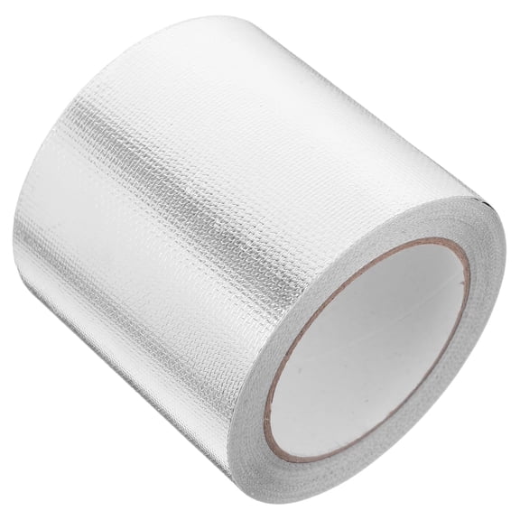 4 in x 65 ft Aluminum Foil Tape 1 Roll Fireproof Fiberglass Adhesive Tape Duct Insulation Tape for Electrical Repairs & Pipe Sealing,High Temperature Resistant,Topboutique