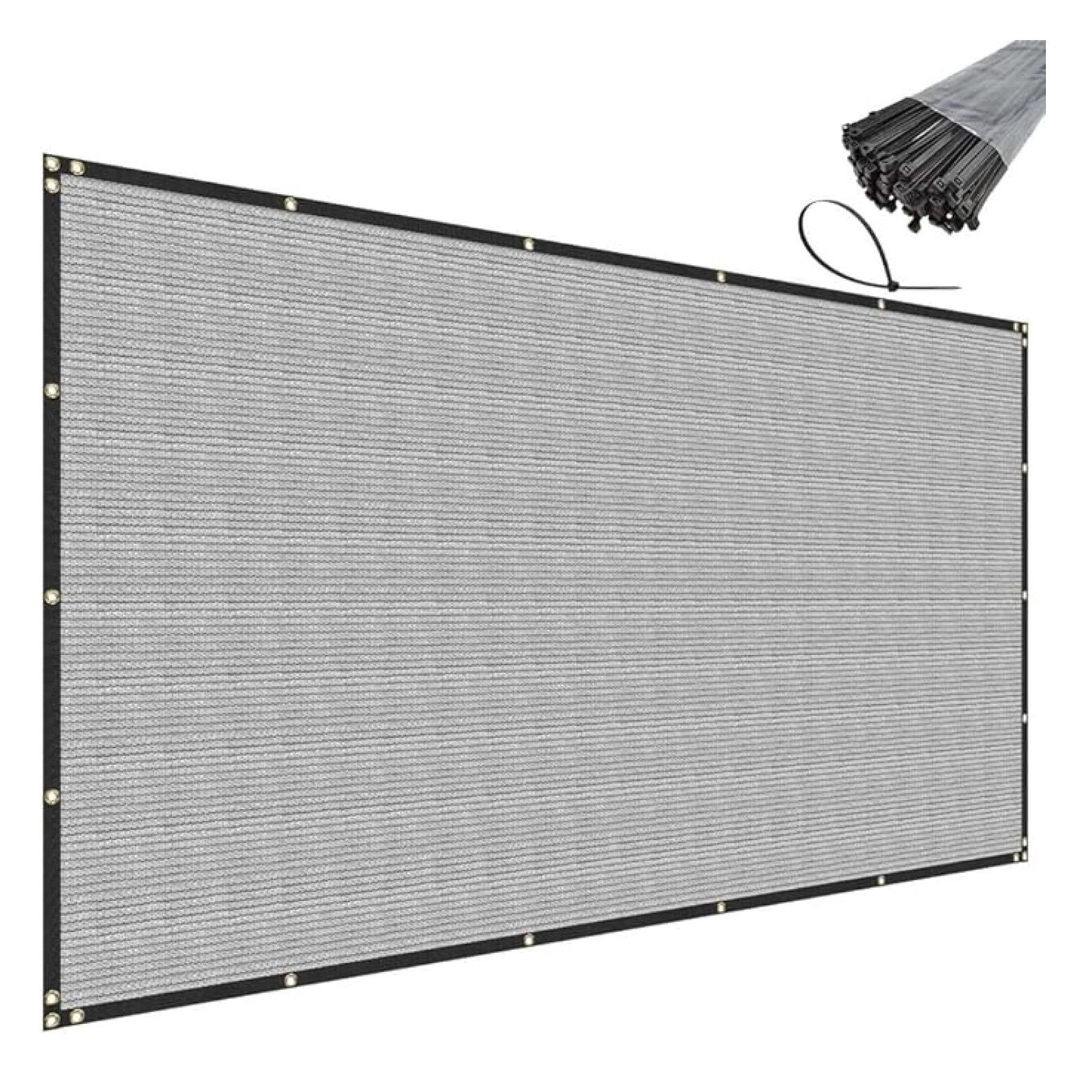 Windscreen Metal 4' x 68' Grey Privacy Fence Screen Heavy Duty Windscreen Mesh Fencing ...