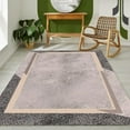 thumbnail image 1 of 4 x 6ft Grey Beige Area Rug For Living Room Bedroom, Red Distressed Indoor Rugs Soft Non-Slip Large Floor Carpet Non-Shedding Nursery Floor Mat ﻿, 1 of 6