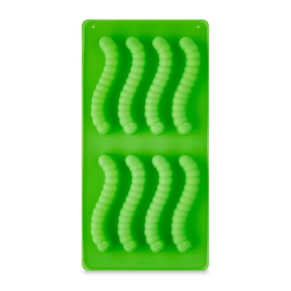 Way To Celebrate 8-Cavity Worm Silicone Mold for Candy Chocolate ...