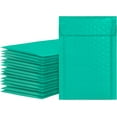 thumbnail image 1 of 4 x 8 Inch Bubble Mailers 50 Pack, Self-Seal Poly Padded Envelope, Waterproof Shipping Bags for Small Business, Teal, 1 of 7