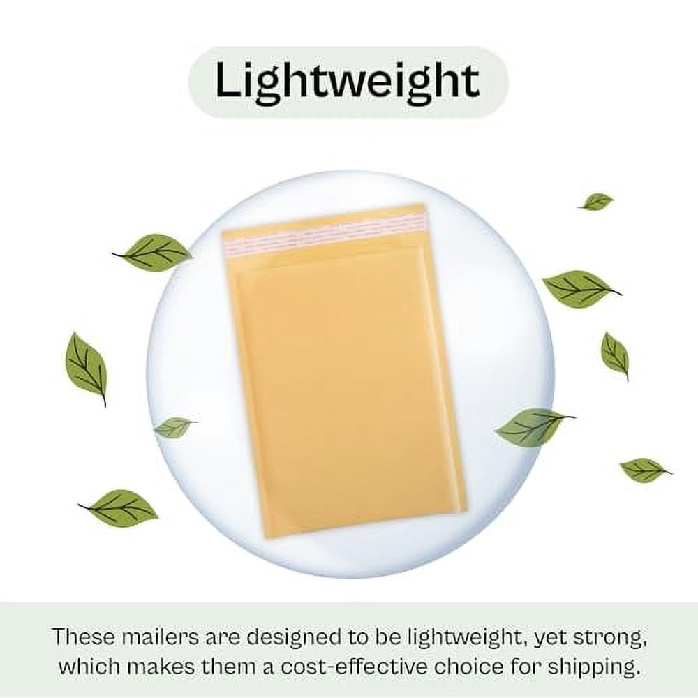 Secure Seal #000 Kraft Bubble Mailers - 4x8 Inch Padded Shipping Envelopes, Pack Of 250 1 thumbnail image