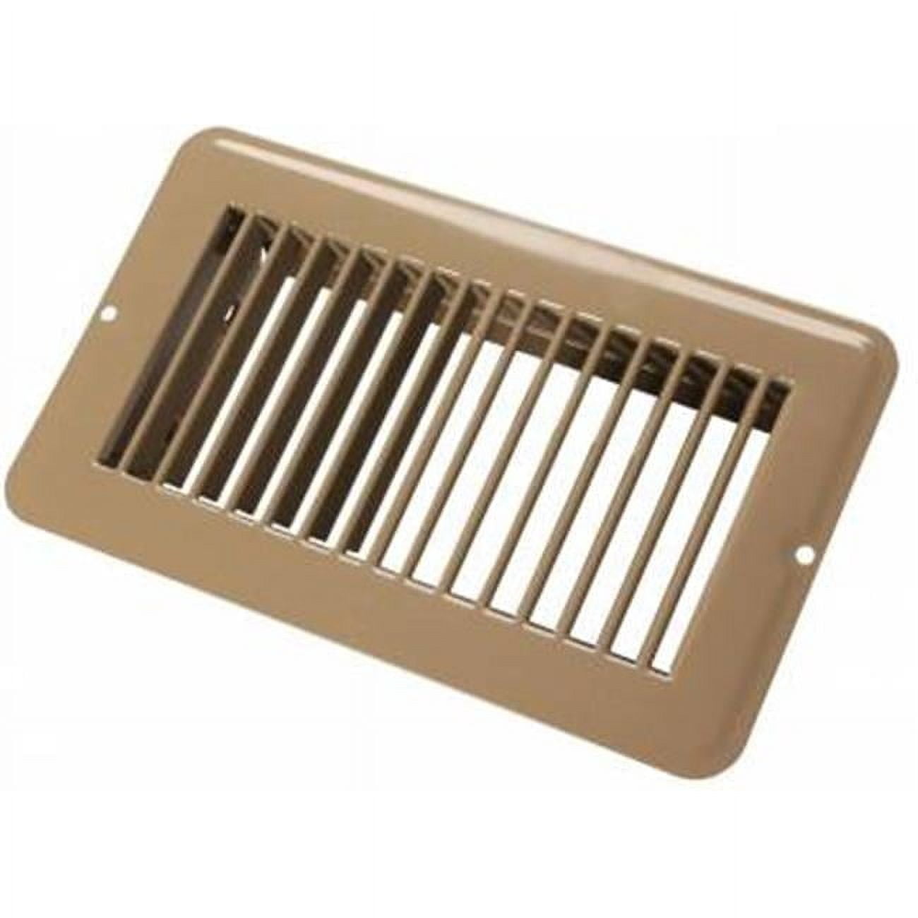 8 Inch Rounded Register 4 x 8 in. Floor Registers Undampered Metal, Brown - Walmart.com
